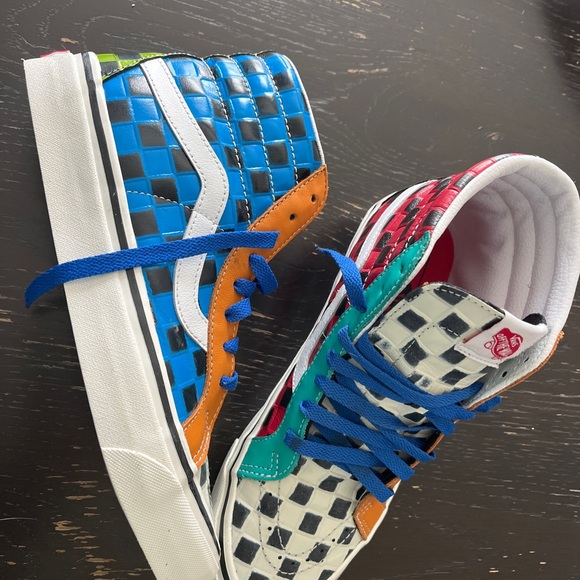 Muti-Colored Checkered Vans - Picture 2 of 7